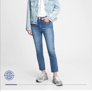 Gap high rise cigarette jeans, 30/10R